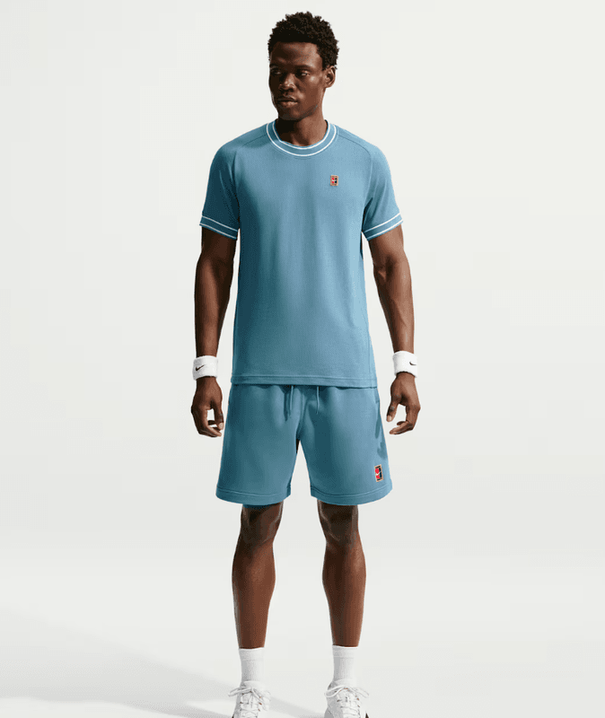 NikeCourt Heritage Men's Short-Sleeve Tennis Top (Smokey Blue)