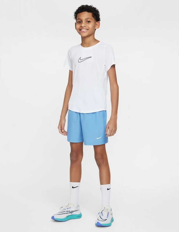 Nike Boy's Dri-FIT Multi Woven Shorts (Blue Beyond / White)