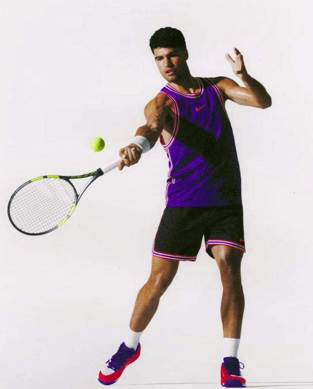 NikeCourt Slam Men's Dri-FIT Reversible Tennis Tank Top (Dark Concord / Bright Crimson)