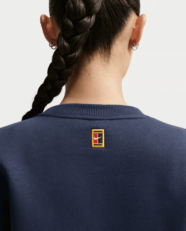 NikeCourt Collection Women's Crew Neck Tennis Top (Midnight Navy / Sail)